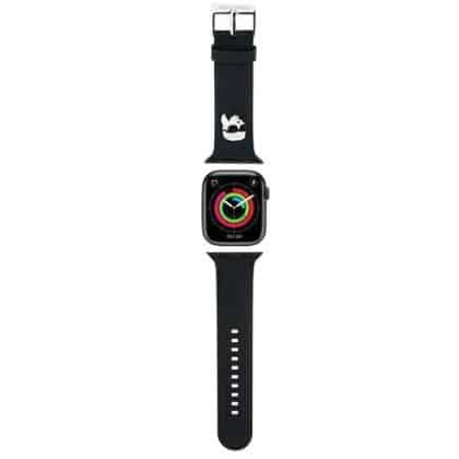 Karl Lagerfeld 3D Rubber Karl - θήκη για Apple Watch 38mm (1st gen) / 40mm 41mm - Μαύρο