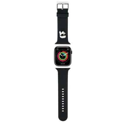 Karl Lagerfeld 3D Rubber Karl Head - θήκη για Apple Watch 42mm (1st gen) / 44mm 45mm 49mm - Μαύρο