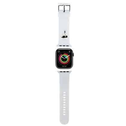 Karl Lagerfeld 3D Rubber Karl Head - θήκη για Apple Watch 42mm (1st gen) / 44mm 45mm 49mm - Λευκό