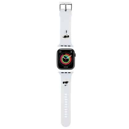 Karl Lagerfeld 3D Rubber Karl&Choupette - θήκη για Apple Watch 42mm (1st gen) / 44mm 45mm 49mm - Λευκό