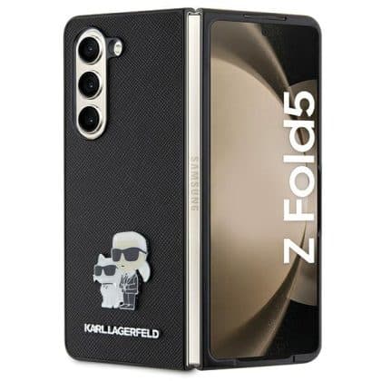 Karl Lagerfeld Saffiano Karl&Choupette - θήκη για Samsung Galaxy Z Fold5 - Μαύρο