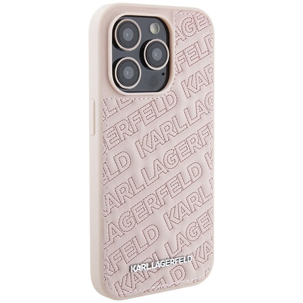 Karl Lagerfeld Quilted K Pattern - θήκη για Apple iPhone 15 Pro Max - Ροζ - Image 4