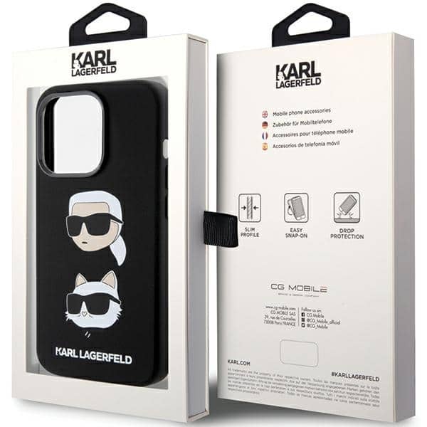 Karl Lagerfeld Karl&Choupette Head - θήκη για Apple iPhone 15 Pro - Μαύρο - Image 8