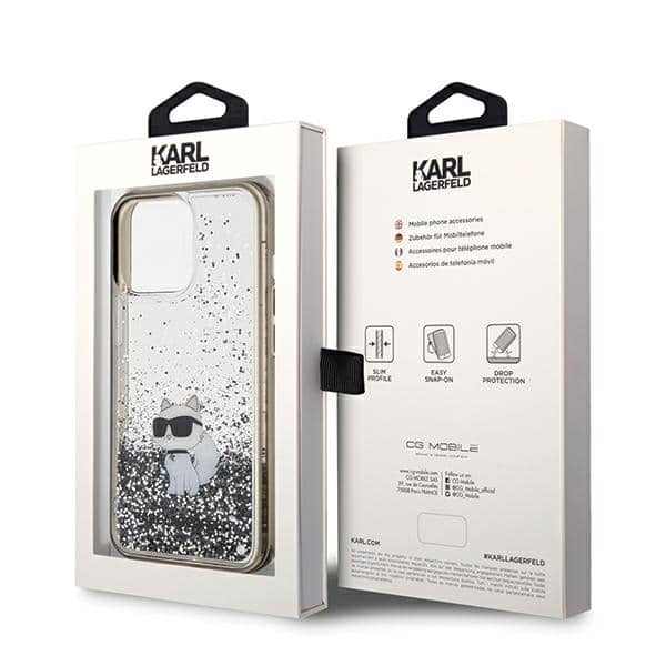 Karl Lagerfeld Liquid Glitter Choupette - θήκη για Apple iPhone 13 Pro Max - Διάφανο - Image 8