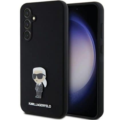 Karl Lagerfeld Silicone Ikonik - θήκη για Samsung Galaxy S23 FE - Μαύρο