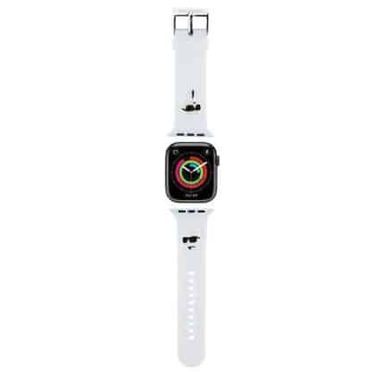 Karl Lagerfeld 3D Rubber Karl&Choupette - θήκη για Apple Watch 38mm (1st gen) / 40mm 41mm - Λευκό