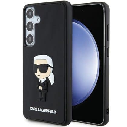 Karl Lagerfeld 3D Rubber Ikonik - θήκη για Samsung Galaxy S24 - Μαύρο