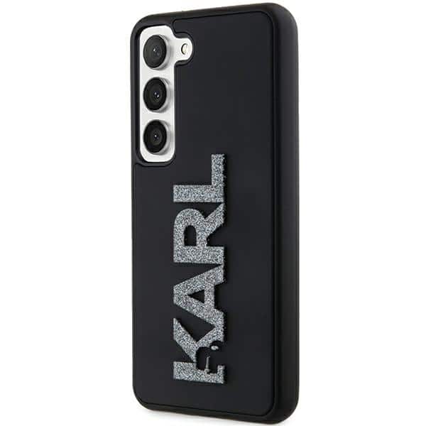 Karl Lagerfeld 3D Rubber Glitter Logo - θήκη για Samsung Galaxy S23 - Μαύρο - Image 2
