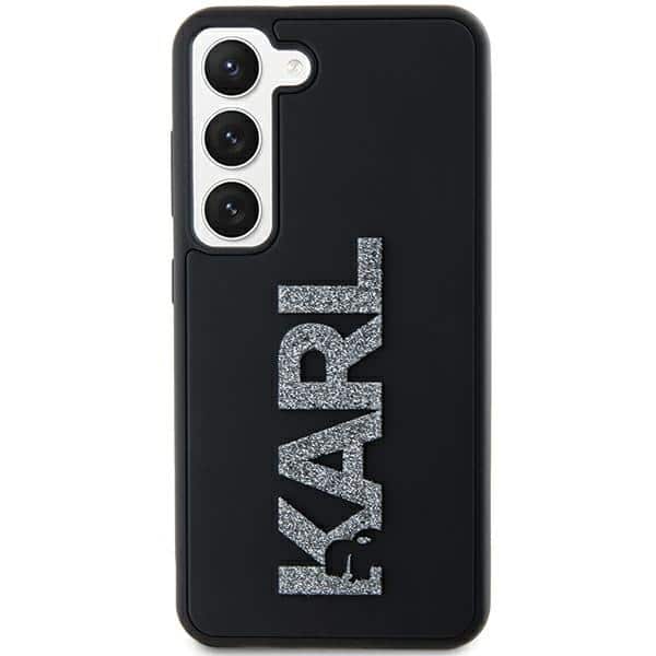 Karl Lagerfeld 3D Rubber Glitter Logo - θήκη για Samsung Galaxy S23 - Μαύρο - Image 3
