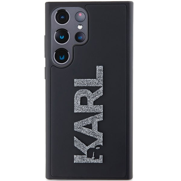 Karl Lagerfeld 3D Rubber Glitter Logo - θήκη για Samsung Galaxy S23 Ultra - Μαύρο - Image 2