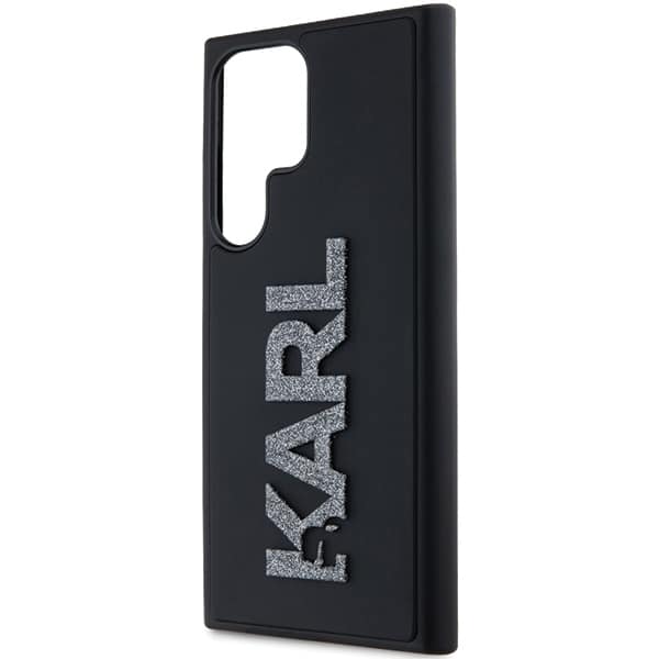 Karl Lagerfeld 3D Rubber Glitter Logo - θήκη για Samsung Galaxy S23 Ultra - Μαύρο - Image 5