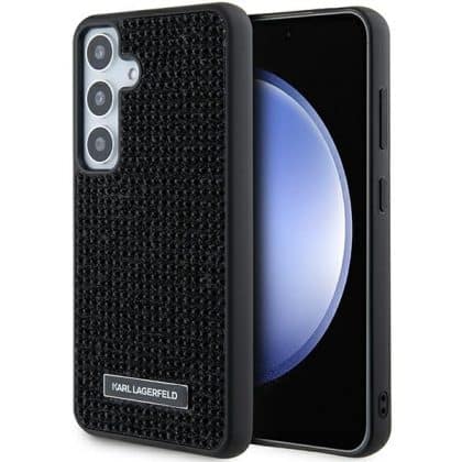Karl Lagerfeld Rhinestone Metal Logo - θήκη για Samsung Galaxy S24 - Μαύρο