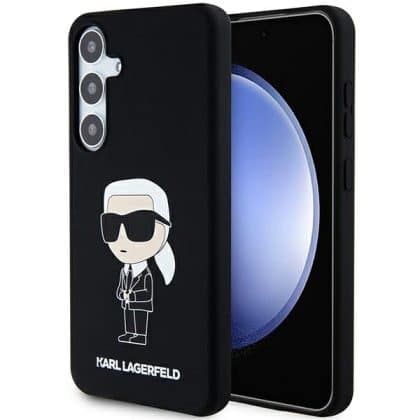 Karl Lagerfeld Silicone Ikonik - θήκη για Samsung Galaxy S24+ - Μαύρο