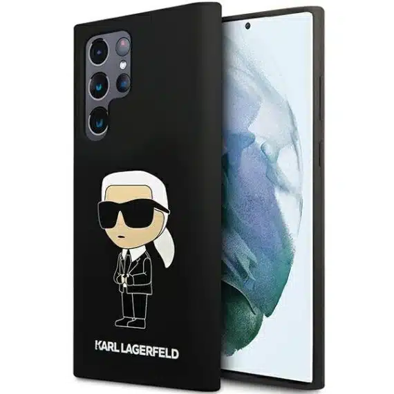 Karl Lagerfeld Silicone Ikonik - θήκη για Samsung Galaxy S24 Ultra - Μαύρο
