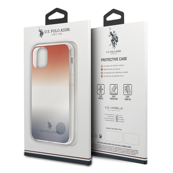 US Polo USHCN58TRDGRB iPhone 11 Pro κόκκινο-μπλε/Gradient Pattern Collection σε κόκκινο και μπλε χρώμα - Image 7