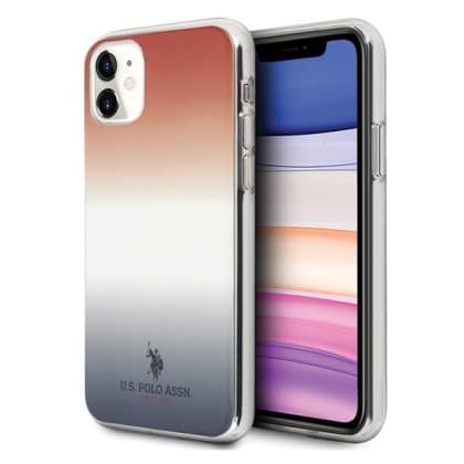 US Polo USHCN61TRDGRB iPhone 11 Κόκκινο-Μπλε/Κόκκινο&Μπλε Gradient Pattern Collection