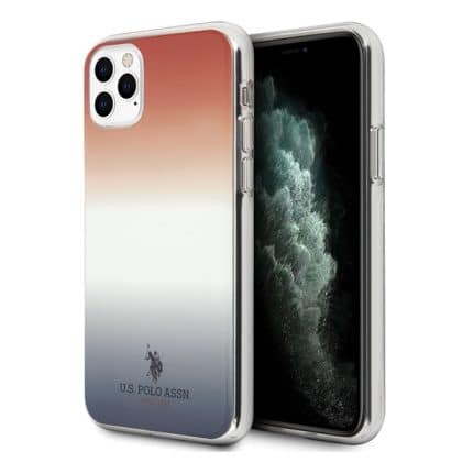 US Polo USHCN65TRDGRB iPhone 11 Pro Max κόκκινο-μπλε / Gradient Pattern Collection συλλογή σχεδίων κόκκινου και μπλε
