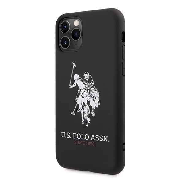 US Polo USHCN65SLHRBK iPhone 11 Pro Max Μαύρη/Black Συλλογή Σιλικόνης - Image 2