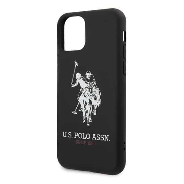 US Polo USHCN65SLHRBK iPhone 11 Pro Max Μαύρη/Black Συλλογή Σιλικόνης - Image 3
