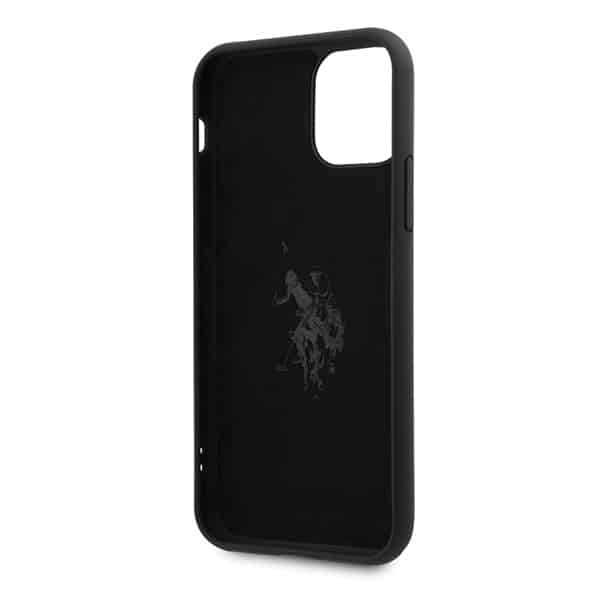 US Polo USHCN65SLHRBK iPhone 11 Pro Max Μαύρη/Black Συλλογή Σιλικόνης - Image 4