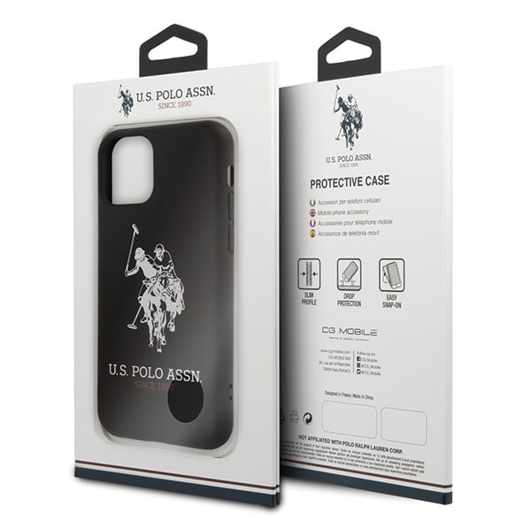 US Polo USHCN65SLHRBK iPhone 11 Pro Max Μαύρη/Black Συλλογή Σιλικόνης - Image 8