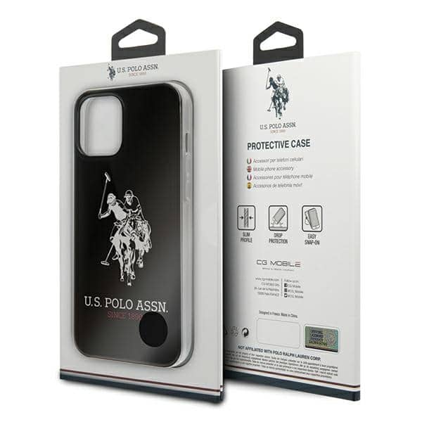 US Polo USHCP12LTPUHRBK iPhone 12 Pro Max 6,7" μαύρο/Shiny Big Logo - Image 5