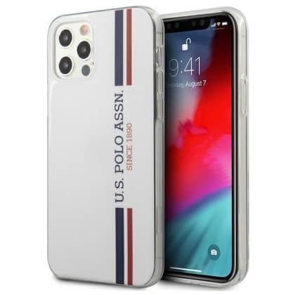 US Polo USHCP12MPCUSSWH iPhone 12/12 Pro 6,1" λευκό Tricolor Collection