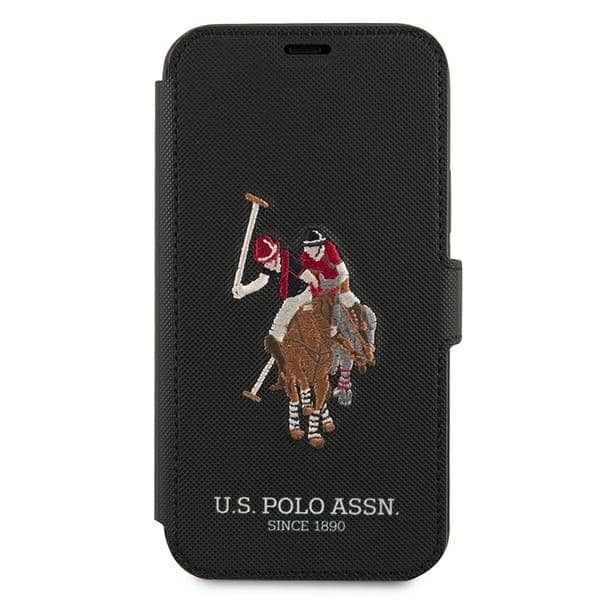 US Polo USFLBKP12SPUGFLBK iPhone 12 mini 5,4" μαύρο/book Polo Embroidery Collection - Image 2