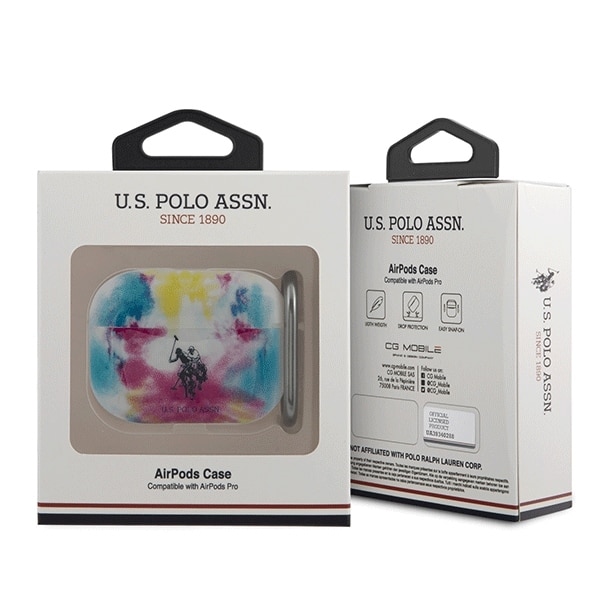 US Polo USACAPPCUSML Θήκη για AirPods Pro πολύχρωμη συλλογή Tie & Dye - Image 3