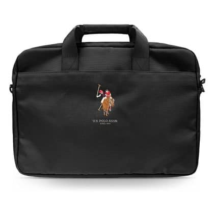 US Polo Τσάντα USCB15PUGFLBK 16" μαύρη