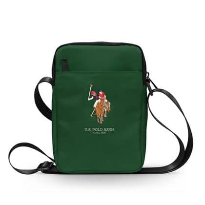 US Polo Τσάντα USTB8PUGFLGN 8" πράσινη