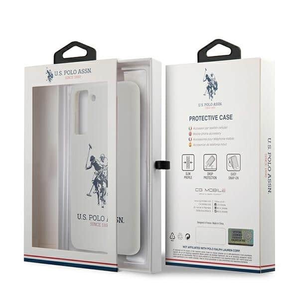 US Polo USHCS21SSLHRWH S21 G991 λευκό/white Σιλικόνης Logo - Image 8