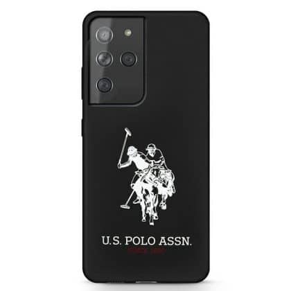US Polo USHCS21LSLHRBK S21 Ultra G998 μαύρο/black Δακτυλίου Σιλικόνης με Λογότυπο