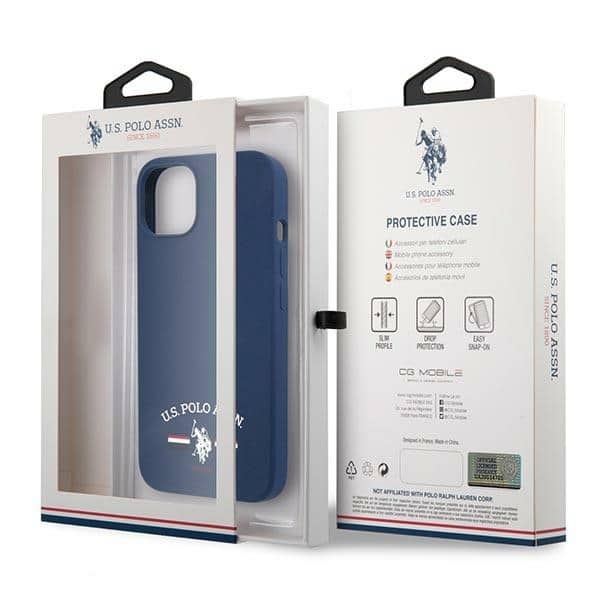 U.S. Polo Assn. Silicone - θήκη για Apple iPhone 13 mini - Μπλε - Image 8