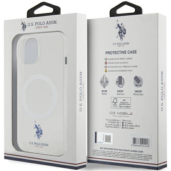 U.S. Polo Assn. Authentic Logo Collection - θήκη για Apple iPhone 13 Pro Max - Διάφανο - Image 8