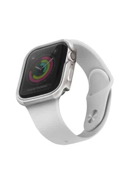 UNIQ θήκη Valencia για Apple Watch Series 4/5/6/SE 40mm. ασημί/τιτάνιο ασημί