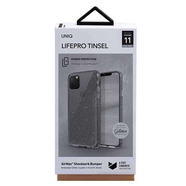 UNIQ LifePro Tinsel - θήκη για Apple iPhone 11 Pro Max - Μαύρο - Image 5