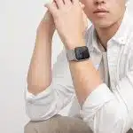UNIQ λουράκι Strova για Apple Watch 42/44/45/ 49mm Series 1/2/3/4/5/6/7/8/9/SE/SE2/Ultra/Ultra 2 από ανοξείδωτο ατσάλι σε ασημί/sterling silver - Image 7