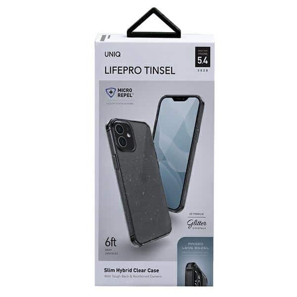 UNIQ LifePro Tinsel - θήκη για Apple iPhone 12 mini - Μαύρο - Image 4
