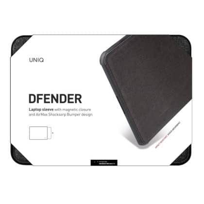 UNIQ θήκη Dfender για laptop 16" μαύρο/charcoal black