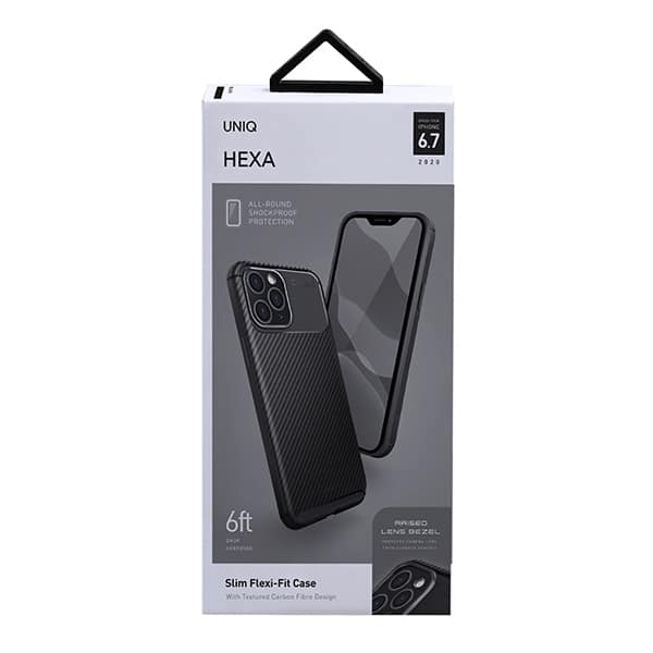 UNIQ Hexa - θήκη για Apple iPhone 12 Pro Max - Μαύρο - Image 4