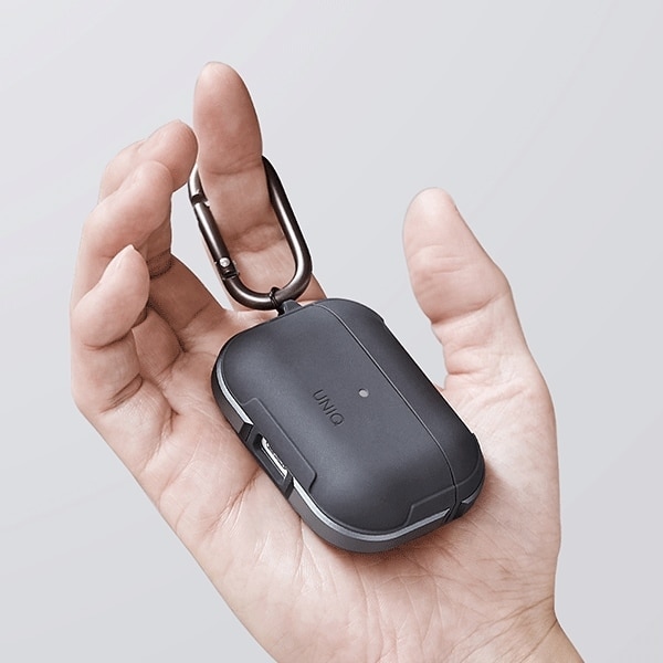 UNIQ Θήκη Valencia για AirPods Pro μαύρη αντιμικροβιακή - Image 4