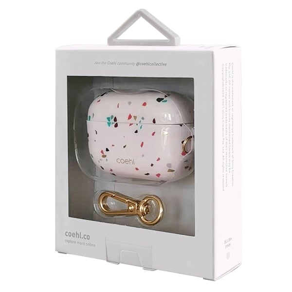 UNIQ θήκη Coehl Terrazzo AirPods Pro ροζ/ροζ ρουμπίνι - Image 2