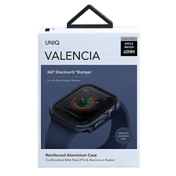 UNIQ Θήκη Valencia για Apple Watch Series 4/5/6/SE 40mm. μπλε/ατλαντικό μπλε - Image 2