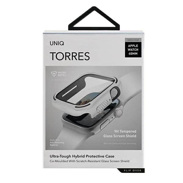 UNIQ θήκη Torres για Apple Watch Series 4/5/6/SE 40mm. λευκό/dove white - Image 6