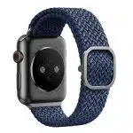 UNIQ ζώνη Aspen Apple Watch 40/38/41mm Series 1/2/3/4/5/6/7/8/9/SE/SE2 Braided μπλε/οξφόρδης μπλε - Image 3