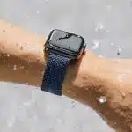 UNIQ ζώνη Aspen Apple Watch 40/38/41mm Series 1/2/3/4/5/6/7/8/9/SE/SE2 Braided μπλε/οξφόρδης μπλε - Image 8