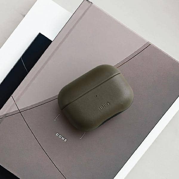 UNIQ θήκη Terra AirPods Pro Genuine Leather ελιάς/olive - Image 2