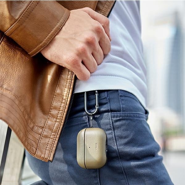 UNIQ θήκη Terra AirPods Pro Genuine Leather ελιάς/olive - Image 5