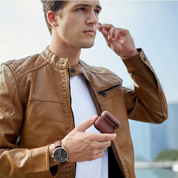 UNIQ θήκη Terra AirPods Pro Genuine Leather ελιάς/olive - Image 6
